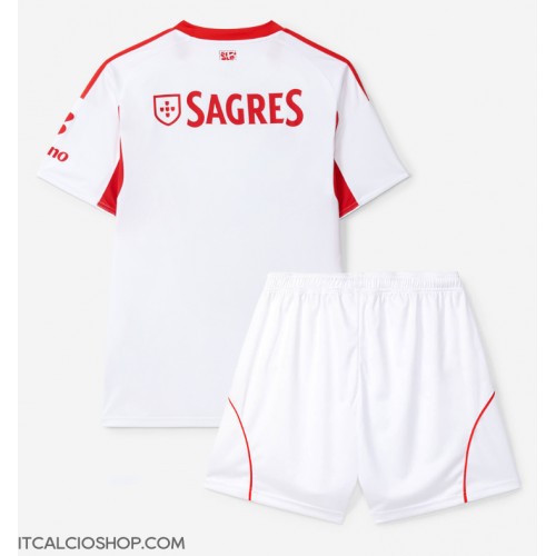 Benfica Terza Maglia Bambino 2025-26 Manica Corta (+ Pantaloni corti)